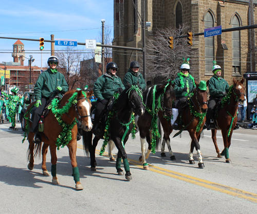 Green horses - 2019 Cleveland St. Patrick's Day Parade